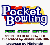 Pocket Bowling (USA) Title Screen